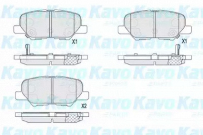 KAVO PARTS kbp5551 -  Комплект тормозных колодок, дисковый тормоз